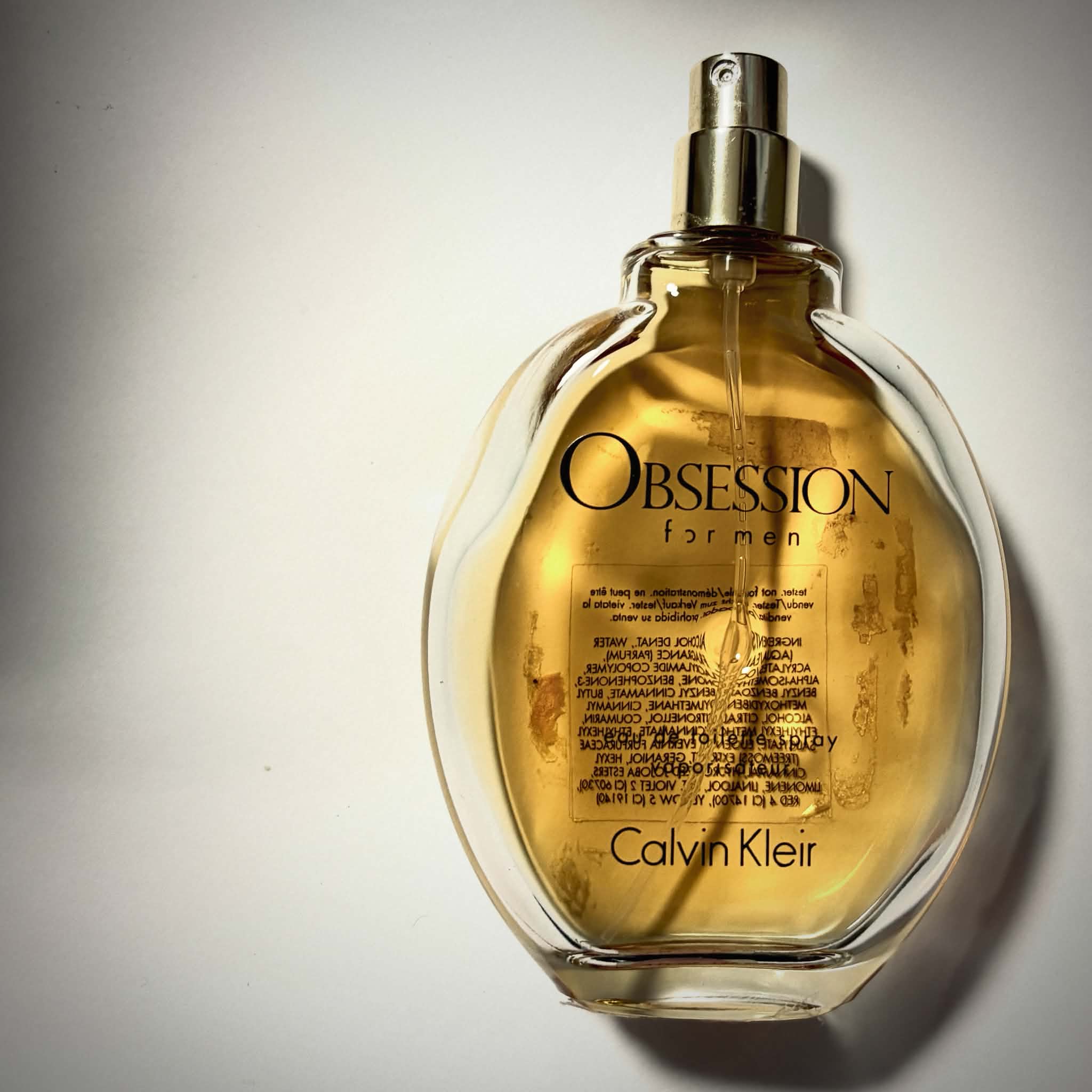Calvin Klein Obsession Men Scent Diary